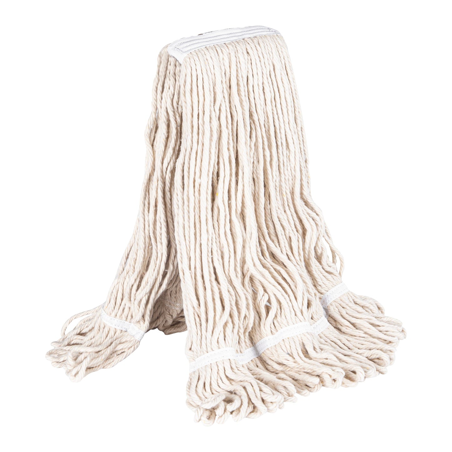 RW Clean 24 oz White Poly-Cotton Blend Wet Mop Head - Loop End - 1 count box