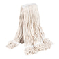 RW Clean 24 oz White Poly-Cotton Blend Wet Mop Head - Loop End - 1 count box