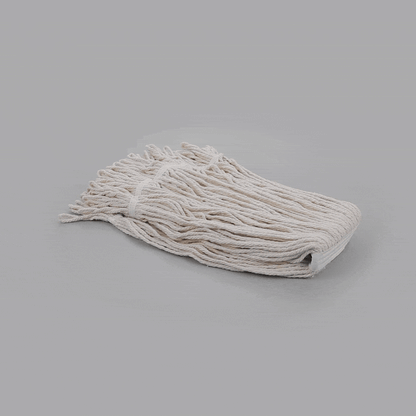 RW Clean 24 oz White Poly-Cotton Blend Wet Mop Head - Loop End - 1 count box