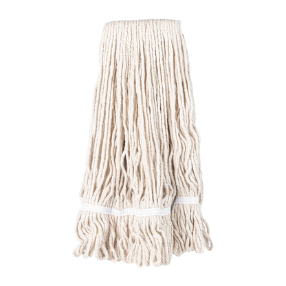 RW Clean 24 oz White Poly-Cotton Blend Wet Mop Head - Loop End - 1 count box