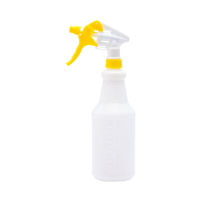 RW Clean 25 oz Yellow Plastic Spray Bottle - Adjustable Nozzle - 1 count box