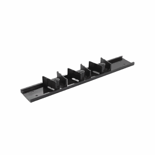 RW Clean Black Mop / Broom Holder - 3 Slots, Wall Mount - 17 3/4" - 1 count box