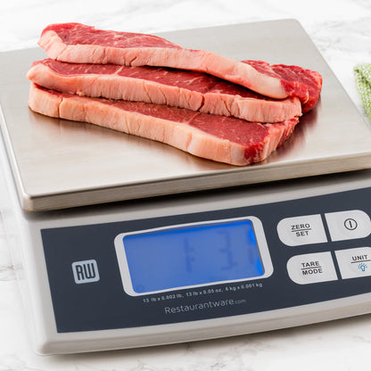 Met Lux 13 lb Digital Portion Control Scale - with 9" x 10" Platform - 1 count box