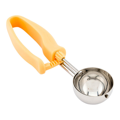 Comfy Grip 1.6 oz Stainless Steel #20 Portion Scoop - with Yellow Ambidextrous Handle - 1 count box