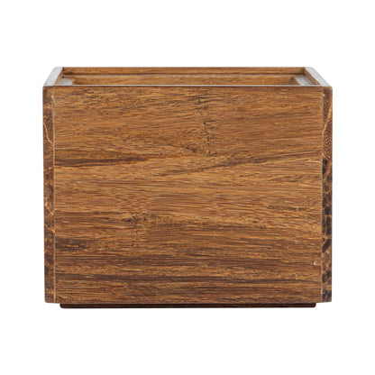 Eco Display Natural Bamboo Condiment Rack Box - 4" x 4" x 3 1/4" - 1 count box