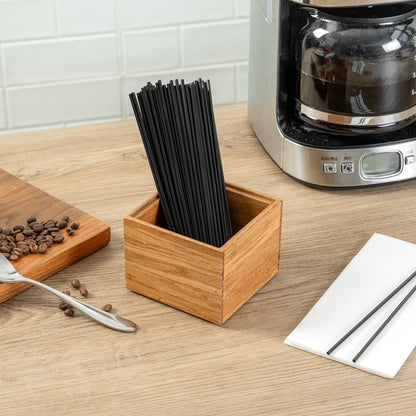 Eco Display Natural Bamboo Condiment Rack Box - 4" x 4" x 3 1/4" - 1 count box