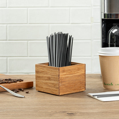 Eco Display Natural Bamboo Condiment Rack Box - 4" x 4" x 3 1/4" - 1 count box