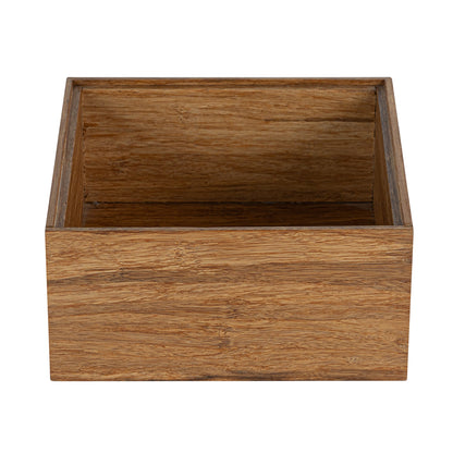Eco Display Natural Bamboo Condiment Rack Deep Box - 6 1/2" x 6 1/2" x 3 1/4" - 1 count box
