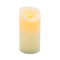 Fire Tek Ivory Plastic Flameless Pillar Candle - Real Wax, Programmable - 3" x 3" x 6" - 10 count box