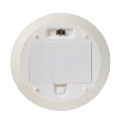 Fire Tek White Plastic Flameless Pillar Candle - Real Wax, Programmable - 3" x 3" x 6" - 1 count box
