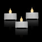 Fire Tek White Plastic Flameless Tea Candle - 1 1/2" x 1 1/2" x 1 1/4" - 10 count box