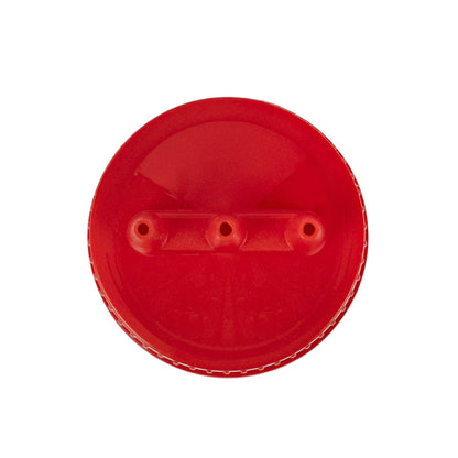 Sauce Tek 12 oz Red Plastic Ketchup Squeeze Bottle - with Triple Dispersion Tip - 6 count box