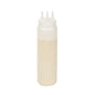 Sauce Tek 24 oz Clear Plastic All-Purpose Squeeze Bottle - with Triple Dispersion Tip - 6 count box