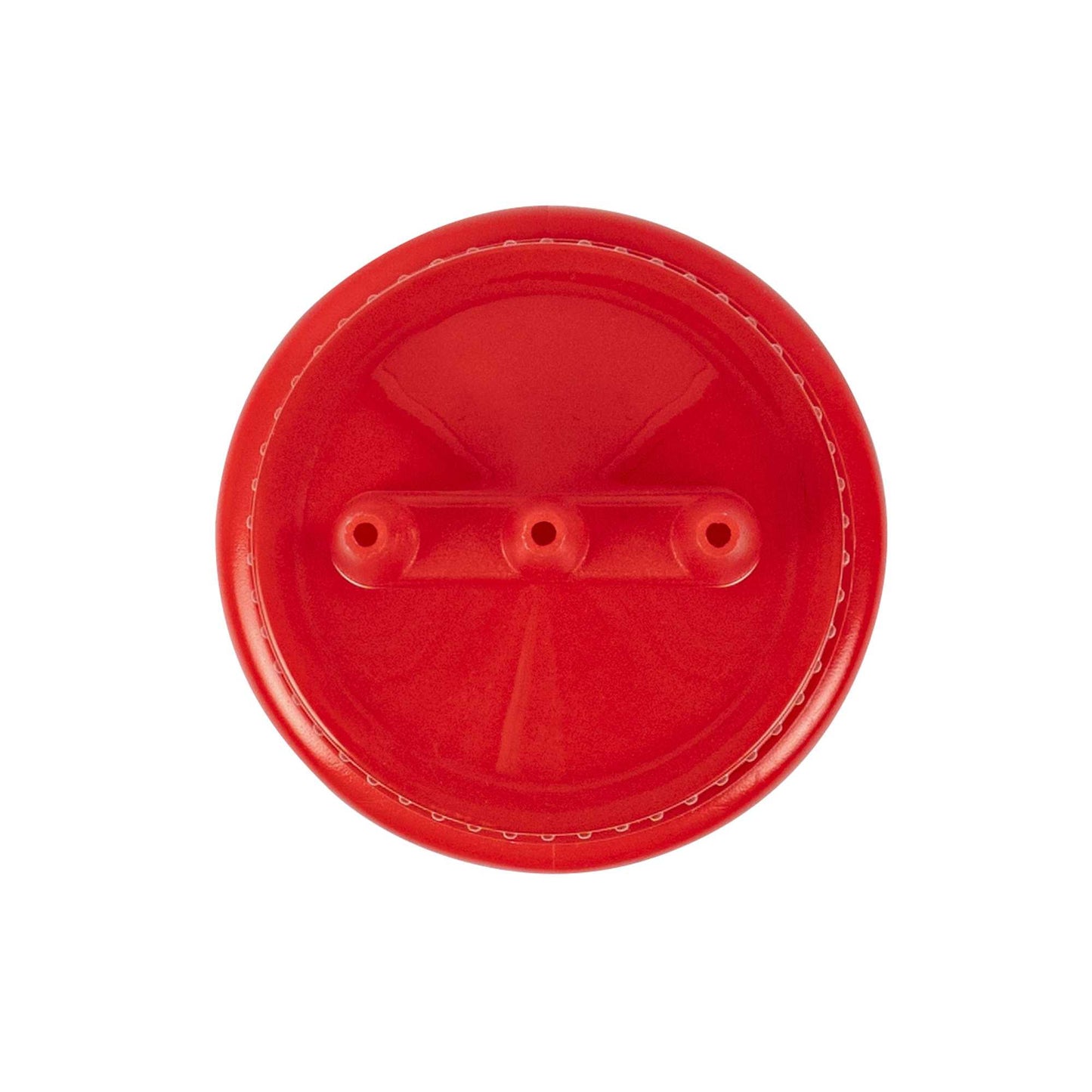 Sauce Tek 24 oz Red Plastic Ketchup Squeeze Bottle - with Triple Dispersion Tip - 6 count box