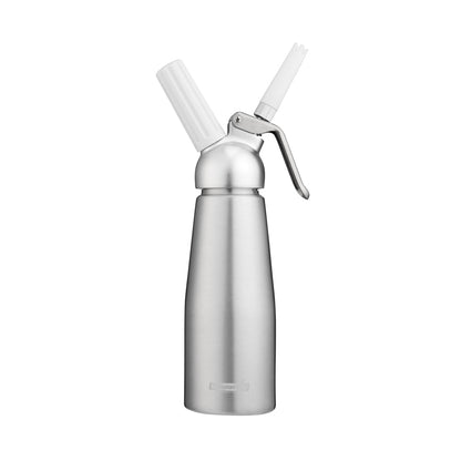 Whip Tek 0.5L Aluminum Whipped Cream Dispenser - with 3 Plastic Decorator Tips - 1 count box