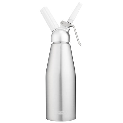 Whip Tek 1L Aluminum Whipped Cream Dispenser - with 3 Plastic Decorator Tips - 1 count box