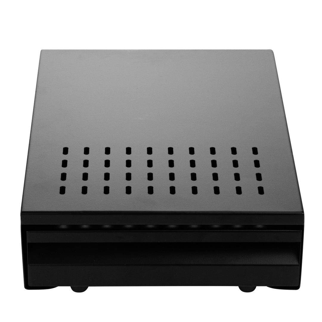 Restpresso Black Stainless Steel Coffee Knock Box Drawer - 13 1/2" x 9 3/4" x 3 3/4" - 1 count box