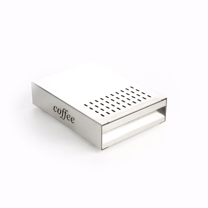 Restpresso Silver Stainless Steel Coffee Knock Box Drawer - 13 1/2" x 9 3/4" x 3 3/4" - 1 count box