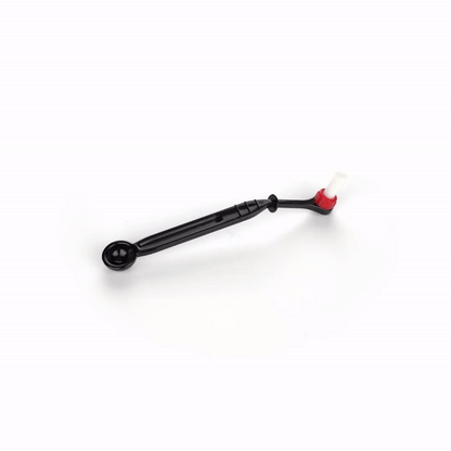 Restpresso Black Plastic Cleaning Brush and Spoon - for Espresso Machines - 8 3/4" x 1 1/4" x 1 1/4" - 1 count box