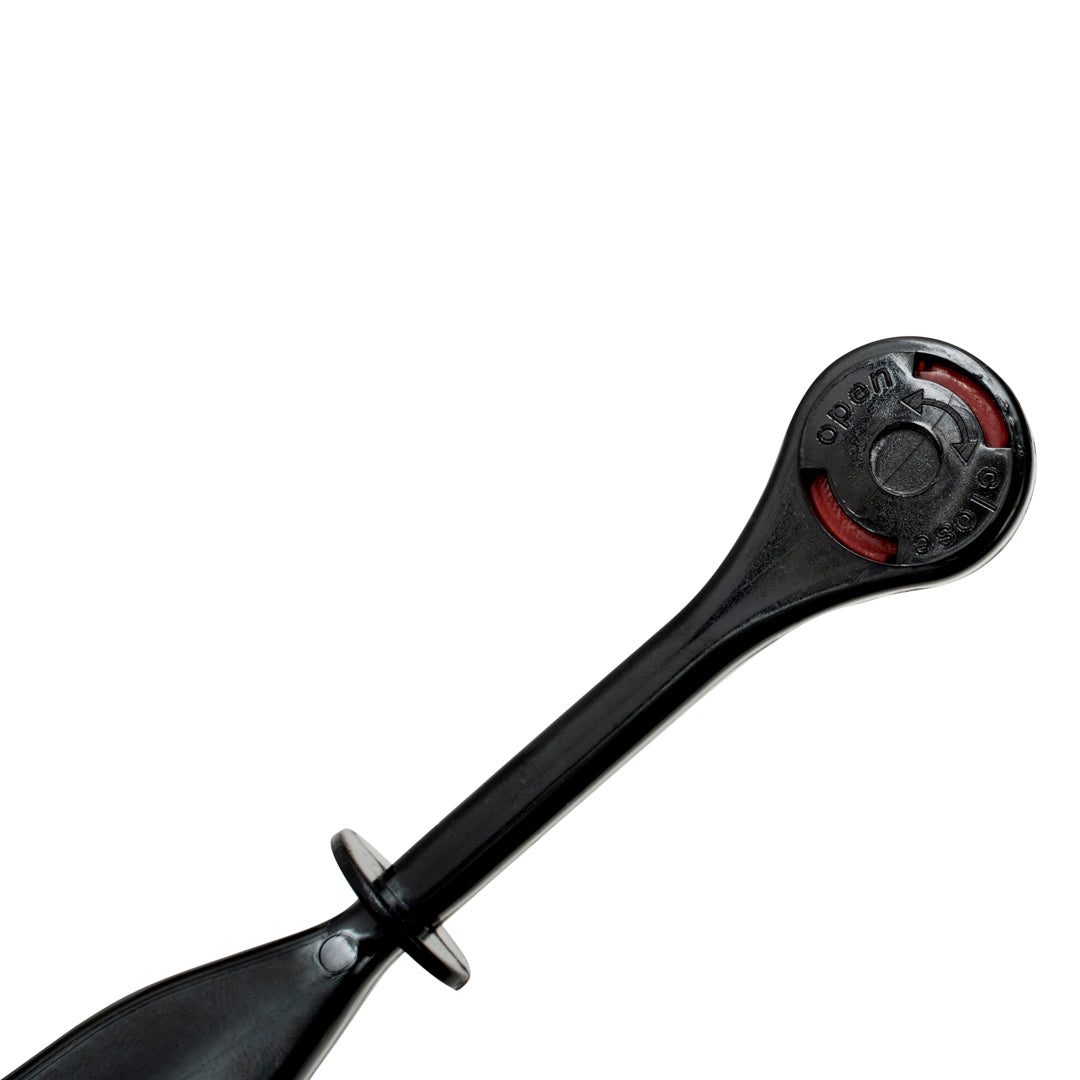 Restpresso Black Plastic Cleaning Brush and Spoon - for Espresso Machines - 8 3/4" x 1 1/4" x 1 1/4" - 1 count box