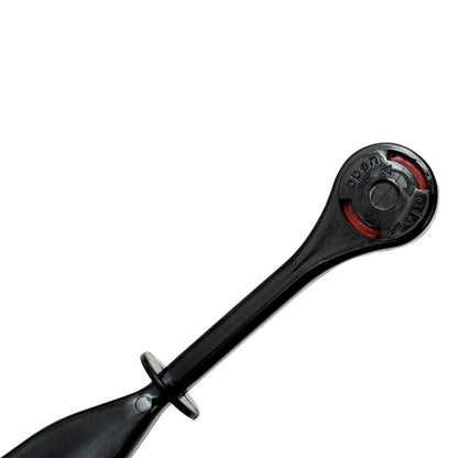 Restpresso Black Plastic Cleaning Brush and Spoon - for Espresso Machines - 8 3/4" x 1 1/4" x 1 1/4" - 1 count box