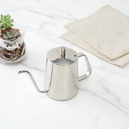 Restpresso 12 oz Stainless Steel Pour Over / Gooseneck Kettle - 7" x 3 1/4" x 4" - 1 count box