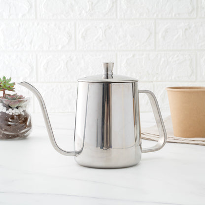 Restpresso 20 oz Stainless Steel Pour Over / Gooseneck Kettle - 8 3/4" x 3 1/2" x 5 1/2" - 1 count box