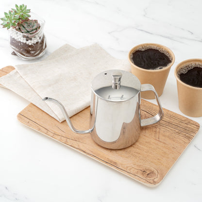 Restpresso 20 oz Stainless Steel Pour Over / Gooseneck Kettle - 8 3/4" x 3 1/2" x 5 1/2" - 1 count box