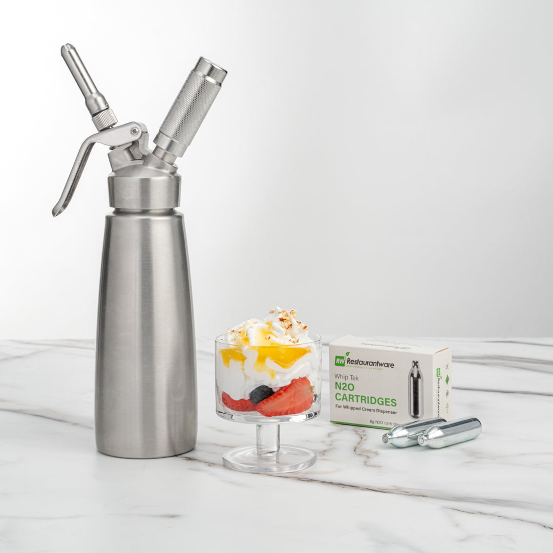 Whip Tek 8g N2O Cartridge - for Whipped Cream Dispenser - 10 count box