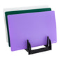 Chef 101 Black Plastic Collapsible Rack - For Flexible Cutting Board / Chopping Mat, 6 Slots - 9" x 9" x 6 1/2" - 1 count box