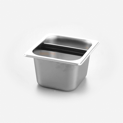 Restpresso Stainless Steel Coffee / Espresso Knock Box - 7" x 6 1/2" x 4" - 1 count box