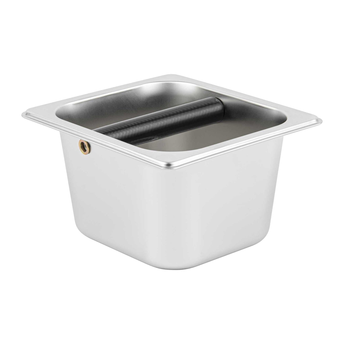 Restpresso Stainless Steel Coffee / Espresso Knock Box - 7" x 6 1/2" x 4" - 1 count box