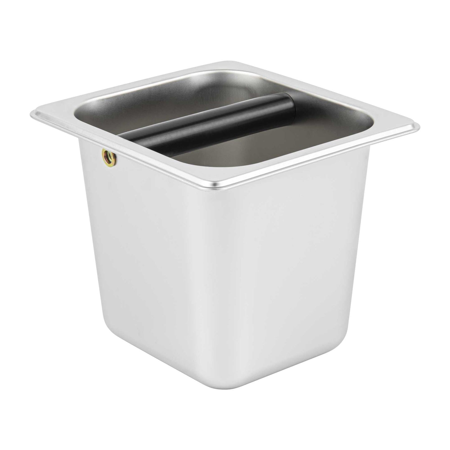 Restpresso Stainless Steel Deep Coffee / Espresso Knock Box - 7" x 6 1/2" x 6" - 1 count box