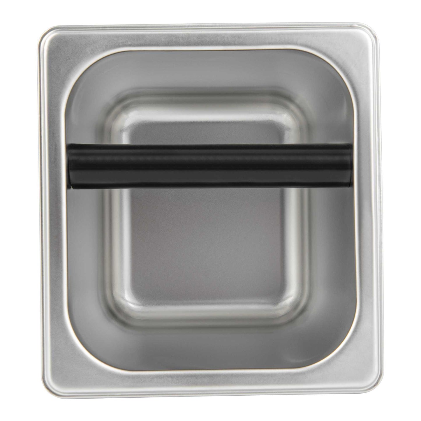 Restpresso Stainless Steel Deep Coffee / Espresso Knock Box - 7" x 6 1/2" x 6" - 1 count box
