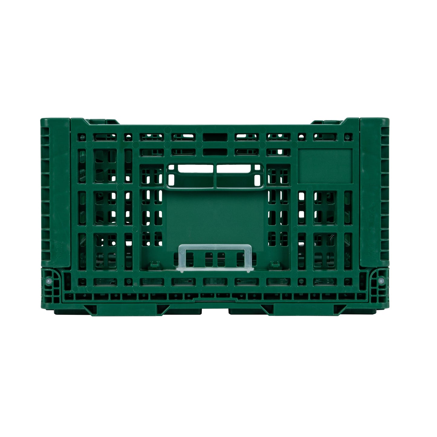 Cater Tek Rectangle Green Plastic 36L Collapsible Milk Crate - Stackable - 23 1/2" x 15 3/4" x 8 1/2" - 1 count box