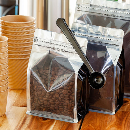 Restpresso 1 Tbsp. Black-Plated Stainless Steel Coffee / Measuring Scoop - with Bag Clip - 1 count box