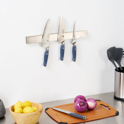 Met Lux Rectangle Stainless Steel Knife Holder - Magnetic - 18" - 1 count box