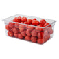 Met Lux Rectangle Clear Plastic Full Size Cold Food Storage Container - 8" Depth - 1 count box
