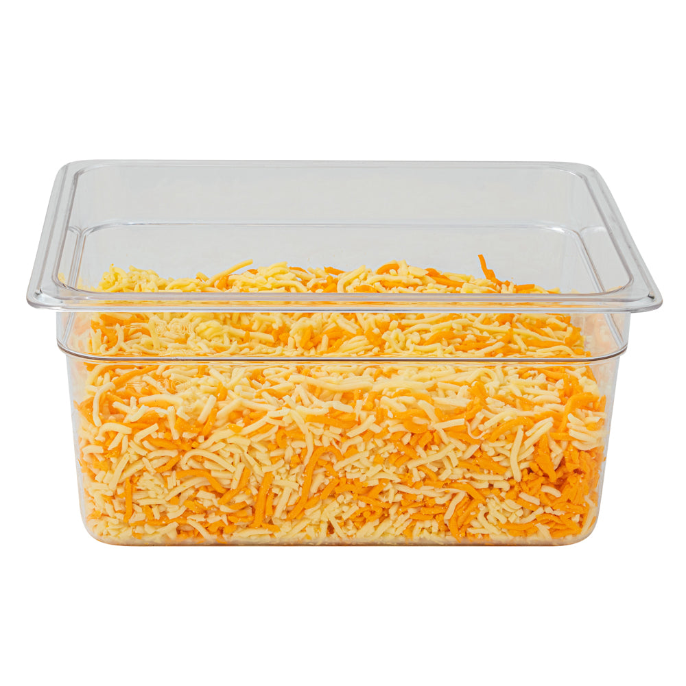 Met Lux Rectangle Clear Plastic 1/2 Size Cold Food Storage Container - 6" Depth - 1 count box
