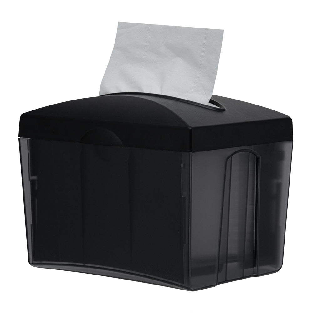 Bar Lux Rectangle Gray Interfold Napkin Dispenser - Tabletop - 7 1/2" x 6" x 6 1/4" - 1 count box