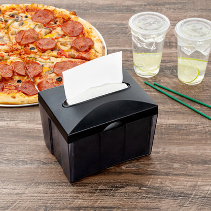 Bar Lux Rectangle Gray Interfold Napkin Dispenser - Tabletop - 7 1/2" x 6" x 6 1/4" - 1 count box