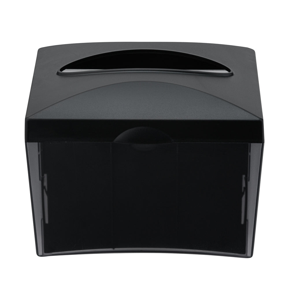 Bar Lux Rectangle Gray Interfold Napkin Dispenser - Tabletop - 7 1/2" x 6" x 6 1/4" - 10 count box
