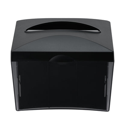 Bar Lux Rectangle Gray Interfold Napkin Dispenser - Tabletop - 7 1/2" x 6" x 6 1/4" - 10 count box