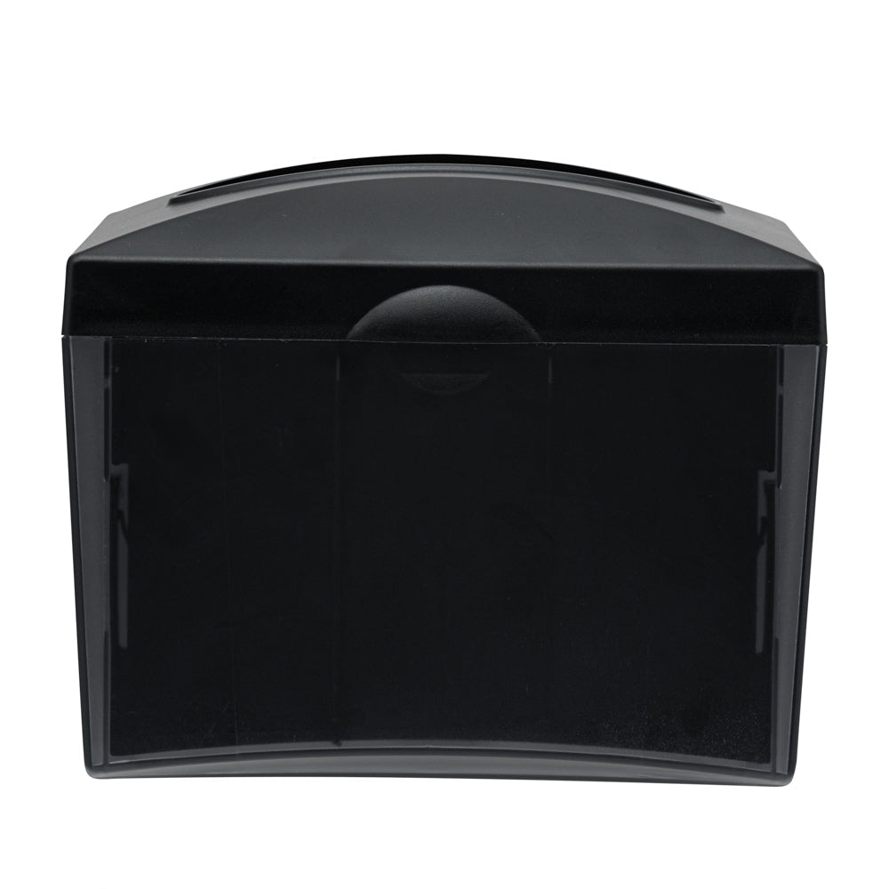 Bar Lux Rectangle Gray Interfold Napkin Dispenser - Tabletop - 7 1/2" x 6" x 6 1/4" - 10 count box