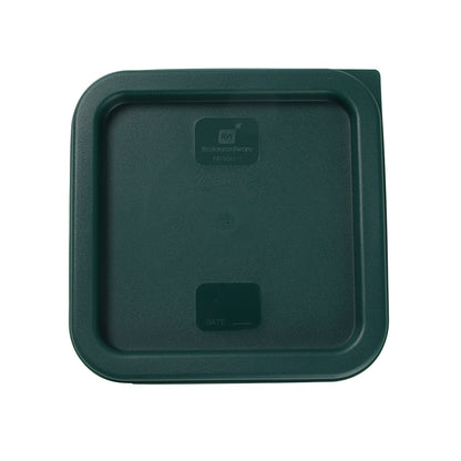 Met Lux Square Green Plastic Food Storage Container Lid - Fits 2 and 4 qt - 1 count box