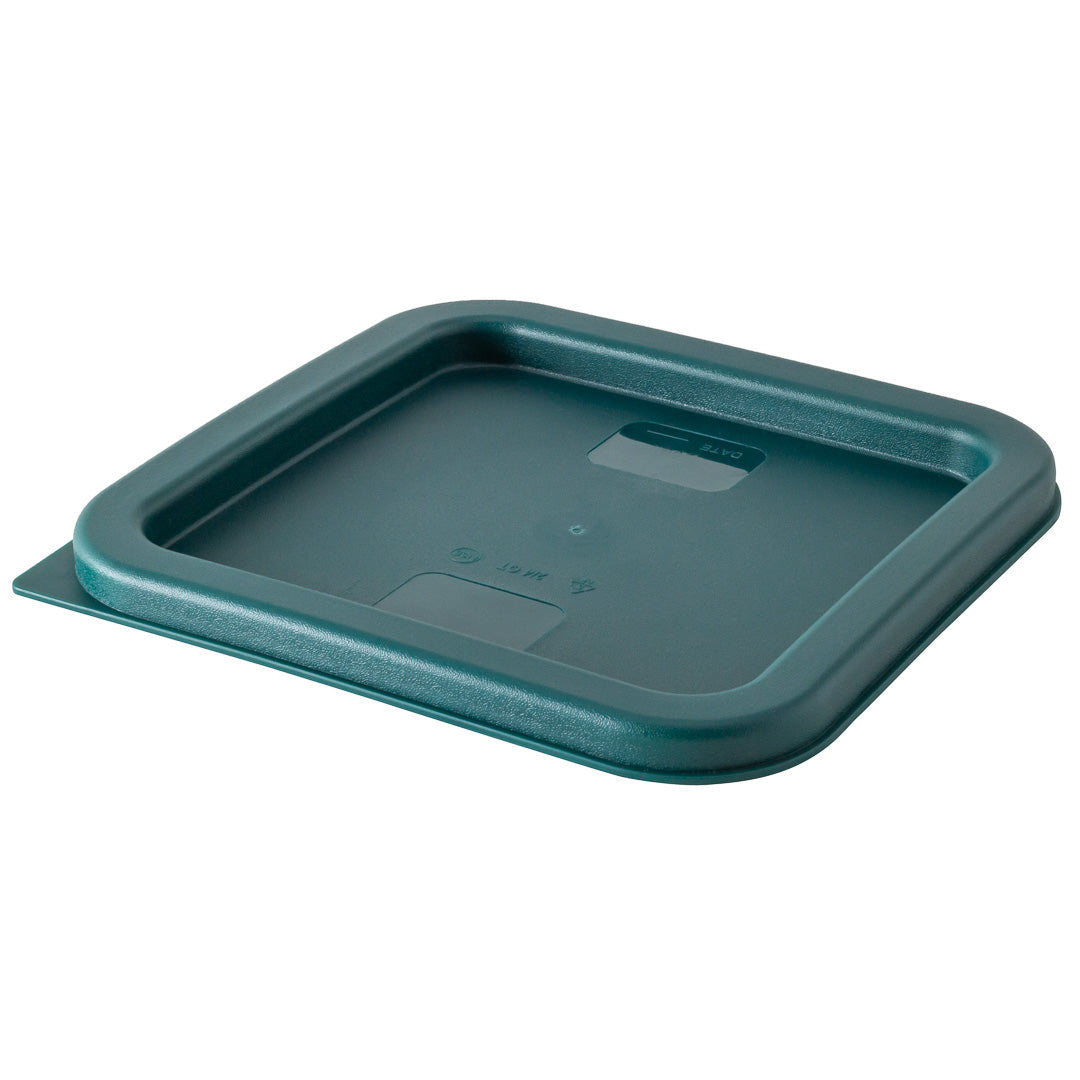 Met Lux Square Green Plastic Food Storage Container Lid - Fits 2 and 4 qt - 10 count box