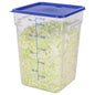 Met Lux Square Blue Plastic Food Storage Container Lid - Fits 12, 18 and 22 qt - 10 count box