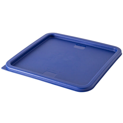 Met Lux Square Blue Plastic Food Storage Container Lid - Fits 12, 18 and 22 qt - 10 count box