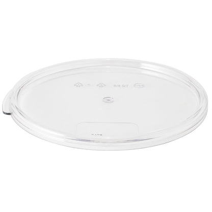Met Lux Round Clear Plastic Food Storage Container Lid - Fits 6 and 8 qt - 1 count box