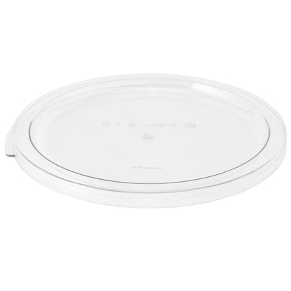 Met Lux Round Clear Plastic Food Storage Container Lid - Fits 12, 18 and 22 qt - 1 count box